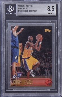 1996-97 Topps "NBA At 50" #138 Kobe Bryant Rookie Card - BGS NM-MT+ 8.5